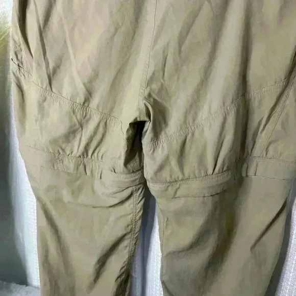 The North Face Pants Mens L Khaki Convertible Shorts Ankle Zip Hiking Cargo - Picture 8 of 13